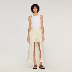 Maxi-skort met bloemenprint