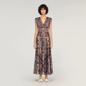 Maxijurk met bandana-print