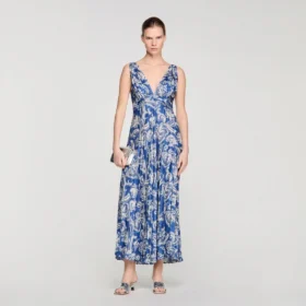 Maxijurk met bloemenprint