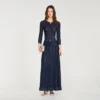 Maxirok van gebreid materiaal met strass-steentjes Maxirok van gebreid materiaal met strass-steentjes