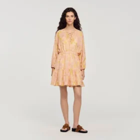 Mini-jurk met bloemenprint