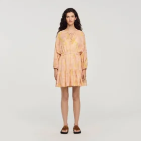 Mini-jurk met bloemenprint