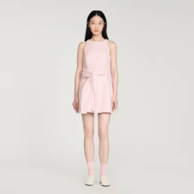 Mini-jurk van tweed met pailletten