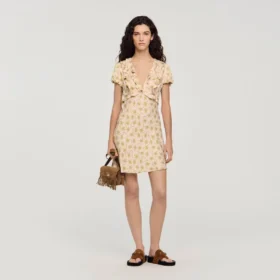 Minijurk met bloemenprint