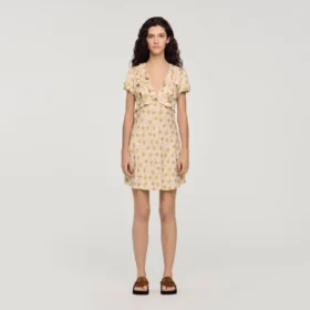 Minijurk met bloemenprint