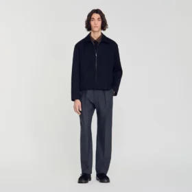 Minimalistische jas met ritssluiting