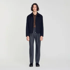 Minimalistische jas met ritssluiting