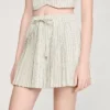 Minirok met strepen en strass-steentjes Minirok met strepen en strass-steentjes
