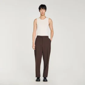 Oversized wollen broek