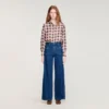 Raw straight jeans met opgestikte zakken Raw straight jeans met opgestikte zakken