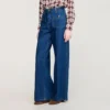 Raw straight jeans met opgestikte zakken Raw straight jeans met opgestikte zakken