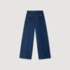Raw straight jeans met opgestikte zakken Raw straight jeans met opgestikte zakken