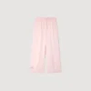 Satijnen broek met wijde pijpen Satijnen broek met wijde pijpen