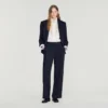 Satijnen broek van gemengd materiaal Satijnen broek van gemengd materiaal
