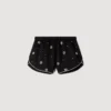 Shorts met kralen en strass Shorts met kralen en strass