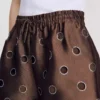 Shorts met verweerde look en strass-steentjes