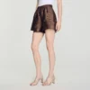 Shorts met verweerde look en strass-steentjes