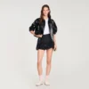 Skort met ruches en stiksels Skort met ruches en stiksels