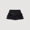 Skort met ruches en stiksels Skort met ruches en stiksels