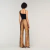 Soepelvallende broek met bandana-print Soepelvallende broek met bandana-print