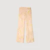 Soepelvallende broek met bloemenprint Soepelvallende broek met bloemenprint