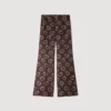 Soepelvallende broek met bloemenprint Soepelvallende broek met bloemenprint