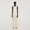 Soepelvallende broek met elastische tailleband Soepelvallende broek met elastische tailleband