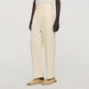 Soepelvallende broek met elastische tailleband Soepelvallende broek met elastische tailleband