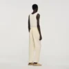 Soepelvallende broek met elastische tailleband Soepelvallende broek met elastische tailleband
