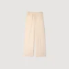 Soepelvallende broek met elastische tailleband Soepelvallende broek met elastische tailleband