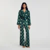 Soepelvallende broek met paisleyprint Soepelvallende broek met paisleyprint