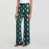 Soepelvallende broek met paisleyprint Soepelvallende broek met paisleyprint