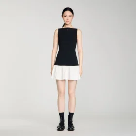 Tweekleurige mini-jurk