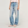Verbleekte barrel-jeans Verbleekte barrel-jeans
