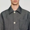 Werkjas met jeans-effect Werkjas met jeans-effect